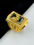 1 GRAM GOLD SHIV RING FOR MEN DESIGN A-1056