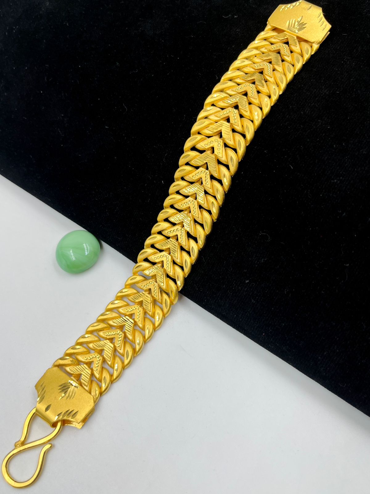 1 GRAM GOLD FORMING 2 LINE SINGAPURI BRACELET FOR MEN DESIGN A-142