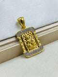 1 GRAM GOLD KRISHNA WITH MATUKI PENDANT FOR MEN DESIGN A-509