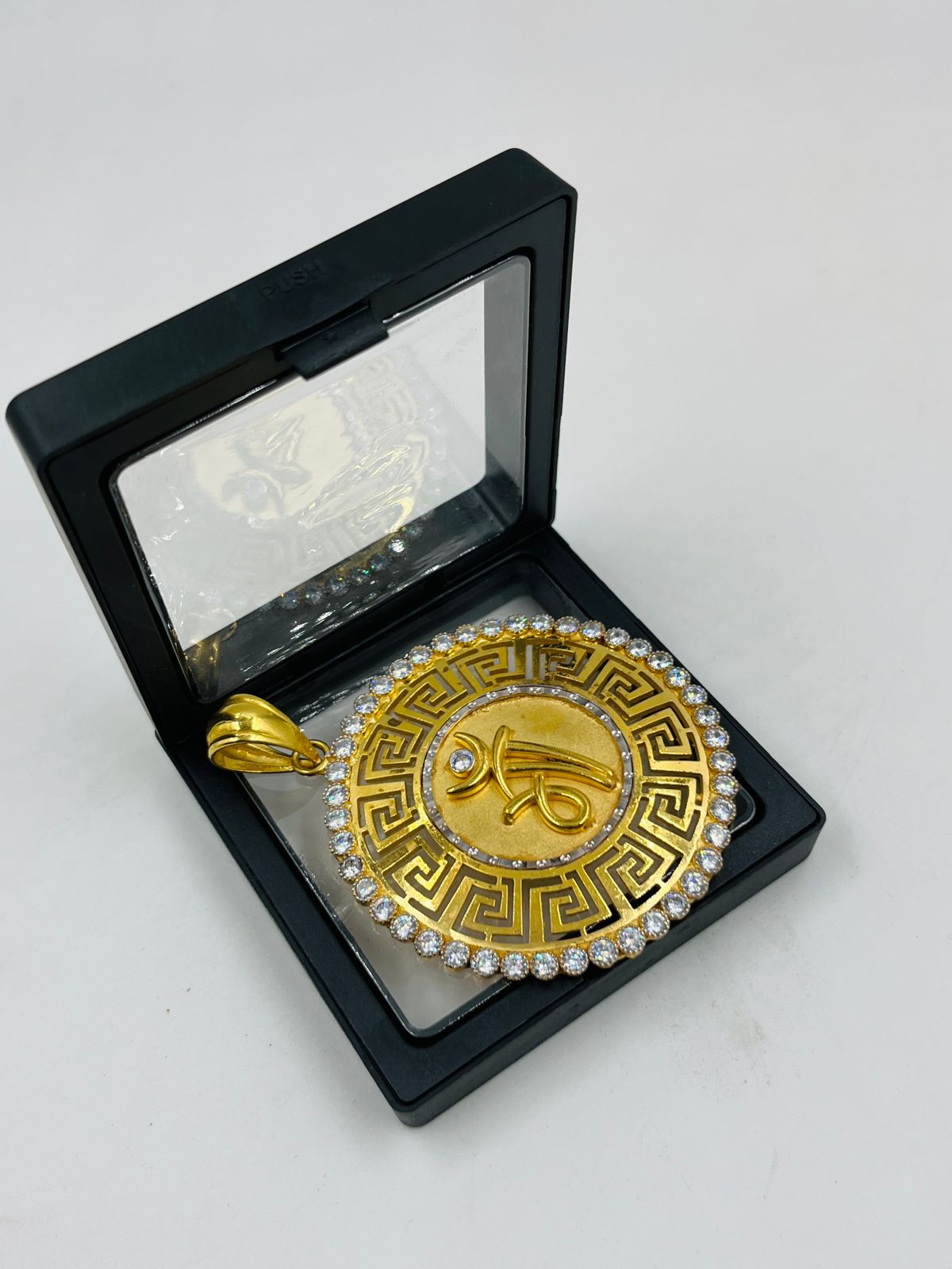1 GRAM GOLD PLATED MAA PENDANT FOR MEN DESIGN A-522