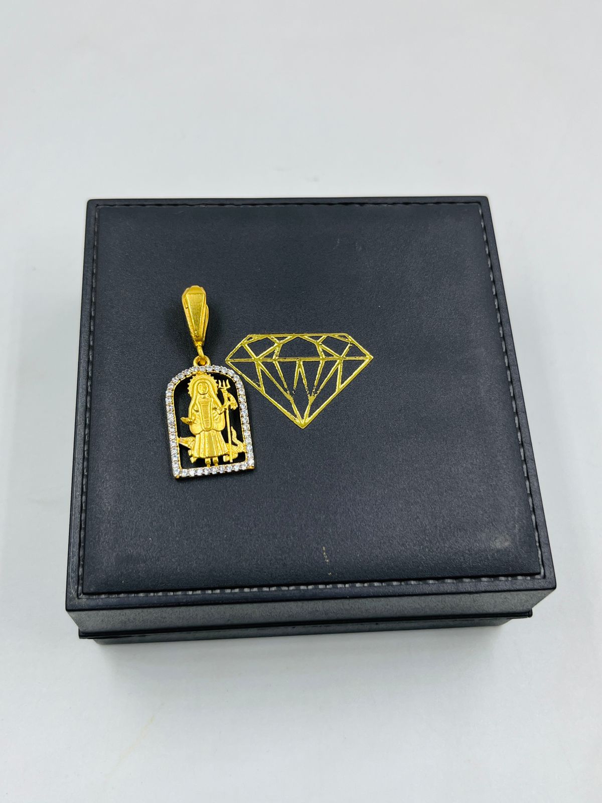 1 GRAM GOLD MAA KHODAL PENDANT FOR MEN DESIGN A-519