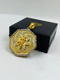 1 GRAM GOLD PLATED MAA PENDANT FOR MEN DESIGN A-523