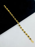 1 GRAM GOLD PLATED RUDRAKSHA BRACELET FOR MEN DESIGN A-363