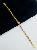 1 GRAM GOLD RUDRAKSHA BRACELET FOR MEN DESIGN A-365