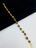1 GRAM GOLD RUDRAKSHA BRACELET FOR MEN DESIGN A-366