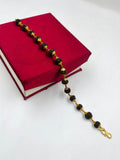 1 GRAM GOLD RUDRAKSHA BRACELET FOR MEN DESIGN A-366