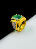 1 GRAM GOLD DIAMOND RING FOR MEN DESIGN A-1066