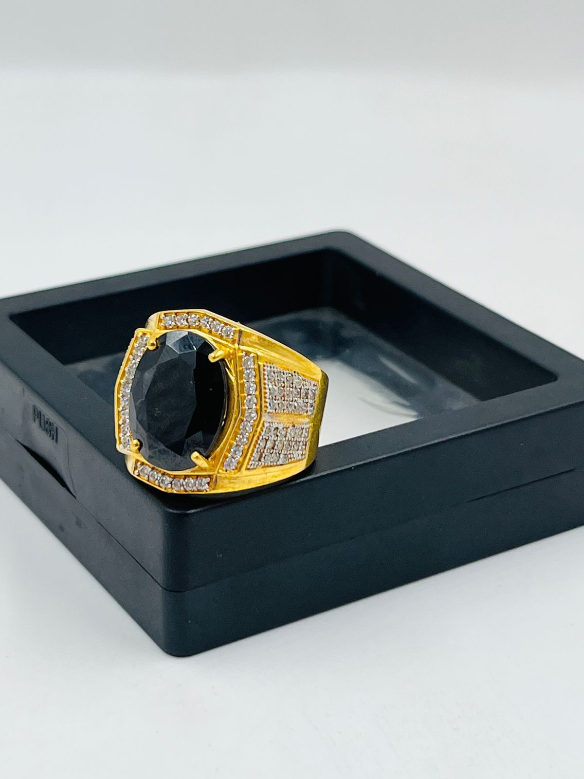 1 GRAM GOLD FORMING DIAMOND RING FOR MEN DESIGN A-1063