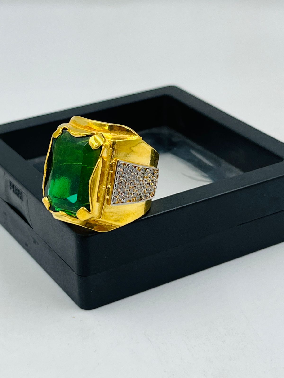 1 GRAM GOLD DIAMOND RING FOR MEN DESIGN A-1066