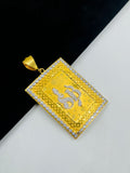 1 GRAM GOLD PLATED SB NAME LETTER PENDANT FOR MEN DESIGN A-526