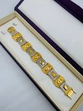 1 GRAM GOLD DIAMOND BRACELET FOR MEN DESIGN A-369