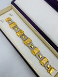 1 GRAM GOLD OM (AUM) DIAMOND BRACELET FOR MEN DESIGN A-372
