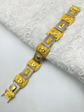 1 GRAM GOLD DIAMOND BRACELET FOR MEN DESIGN A-369