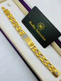 1 GRAM GOLD LION FACE DIAMOND BRACELET FOR MEN DESIGN A-388