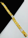 1 GRAM GOLD LION DIAMOND BRACELET FOR MEN DESIGN A-393