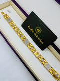 1 GRAM GOLD LION DIAMOND BRACELET FOR MEN DESIGN A-393