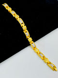 1 GRAM GOLD PLATED BRACELET FOR MEN DESIGN A-402