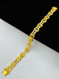 1 GRAM GOLD DIAMOND BRACELET FOR MEN DESIGN A-414