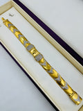 1 GRAM GOLD TRISHUL DIAMOND BRACELET FOR MEN DESIGN A-412