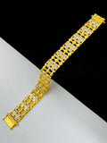 1 GRAM GOLD DIAMOND BRACELET FOR MEN DESIGN A-421