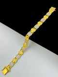 1 GRAM GOLD DIAMOND BRACELET FOR MEN DESIGN A-427