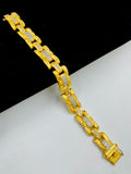 1 GRAM GOLD DIAMOND BRACELET FOR MEN DESIGN A-429