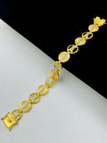 1 GRAM GOLD DIAMOND BRACELET FOR MEN DESIGN A-431