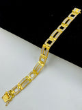1 GRAM GOLD DIAMOND BRACELET FOR MEN DESIGN A-435