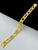 1 GRAM GOLD DIAMOND BRACELET FOR MEN DESIGN A-435