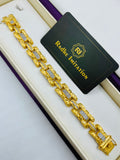 1 GRAM GOLD DIAMOND BRACELET FOR MEN DESIGN A-429