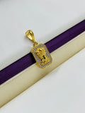 1 GRAM GOLD MUDRA DIAMOND PENDANT FOR MEN DESIGN A-542