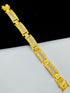 1 GRAM GOLD DIAMOND BRACELET FOR MEN DESIGN A-436