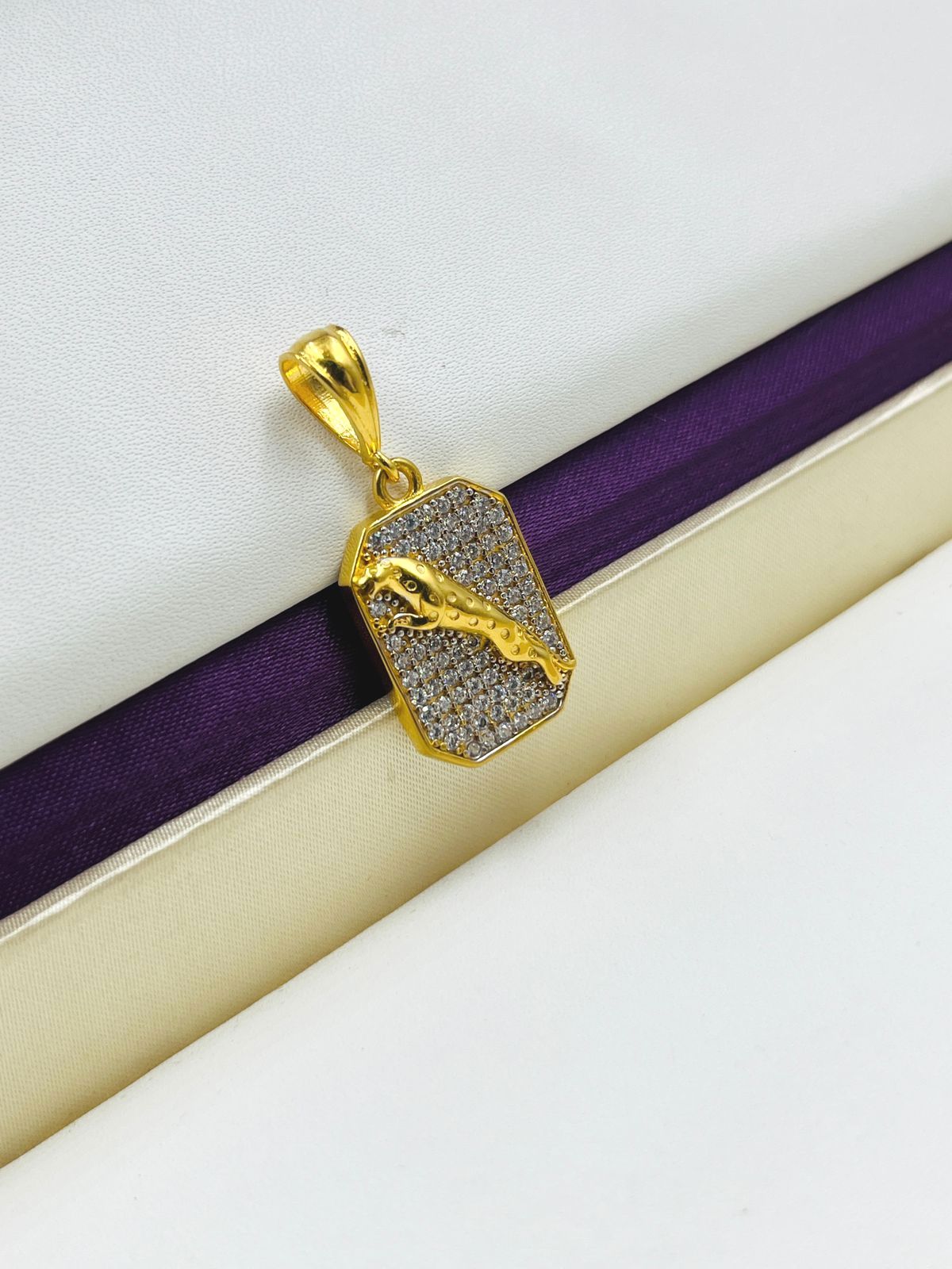 1 GRAM GOLD JAGUAR PENDANT FOR MEN DESIGN A-543