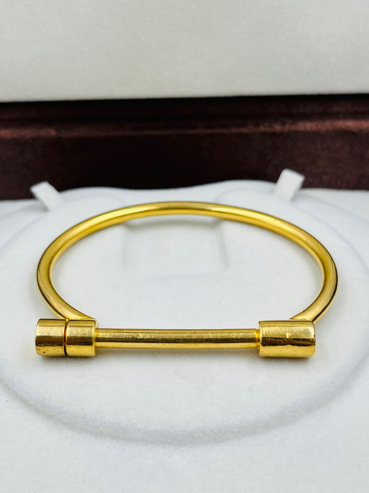 1 GRAM GOLD SCREW LOCK ANTIQUE KADA BRACELET FOR MEN DESIGN A-4