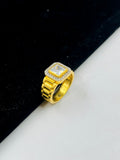 1 GRAM GOLD DIAMOND RING FOR MEN DESIGN A-1070