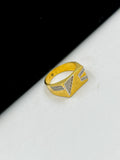 1 GRAM GOLD DIAMOND RING FOR MEN DESIGN A-1074