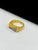 1 GRAM GOLD DIAMOND RING FOR MEN DESIGN A-1077