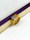 1 GRAM GOLD DIAMOND RING FOR MEN DESIGN A-1100