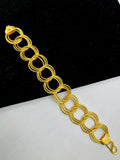 1 GRAM GOLD ROUND KADI BRACELET FOR MEN DESIGN A-448