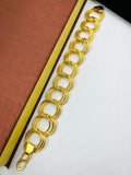 1 GRAM GOLD ROUND KADI BRACELET FOR MEN DESIGN A-448