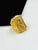 1 GRAM GOLD FLUTE KRISHNA RING FOR MEN DESIGN A-1105