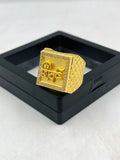 1 GRAM GOLD SHIV WITH TRISHUL RING FOR MEN DESIGN A-1109