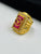 1 GRAM GOLD DIAMOND RING  FOR MEN DESIGN A-1118