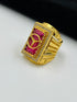 1 GRAM GOLD DIAMOND RING  FOR MEN DESIGN A-1118