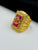 1 GRAM GOLD MAA WITH DIAMOND RING FOR MEN DESIGN A-1117