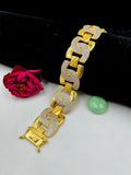 1 GRAM GOLD FORMING PRIMIYUM DIAMOND BRACELET FOR MEN DESIGN A-455