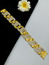 1 GRAM GOLD FORMING MUDRA DIAMOND BRACELET FOR MEN DESIGN A-456