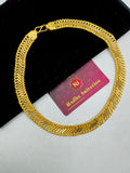 1 GRAM GOLD 2 LINE SMALL SINGAPURI CHAIN FOR MEN DESIGN A-720