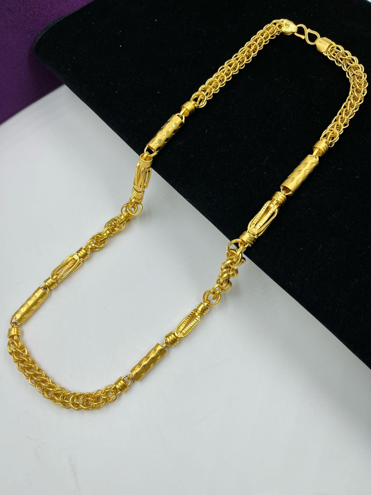 1 GRAM GOLD INDO CHAIN FOR MEN DESIGN A-733