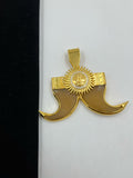 1 GRAM GOLD PLATING SURYA DUAL NAIL PENDANT FOR MEN DESIGN A-80